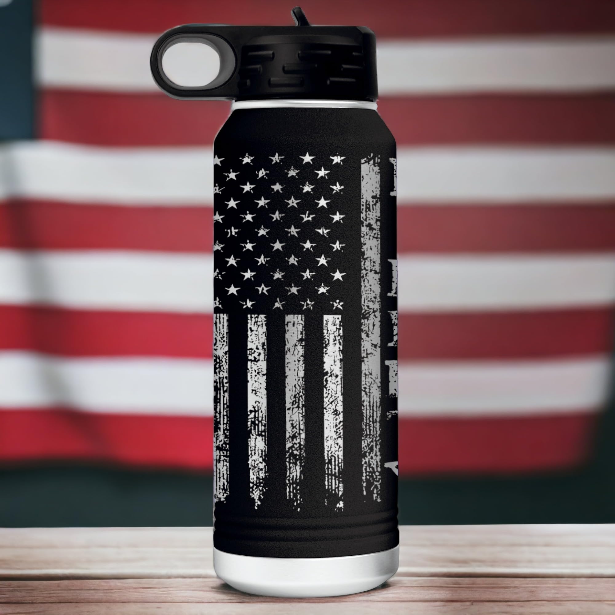 Amazon.com | Liberty 32 Ounce American Flag Double Walled
